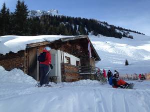 Teehutte in skigebied Fieberbrunn